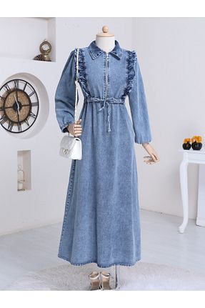 لباس حجاب آبی زنانه رگولار Modamorfo - کد 808942516