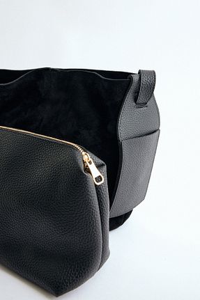 کیف دستی مشکی زنانه ابعاد بزرگ LUTVELIZADE - کد 864189889