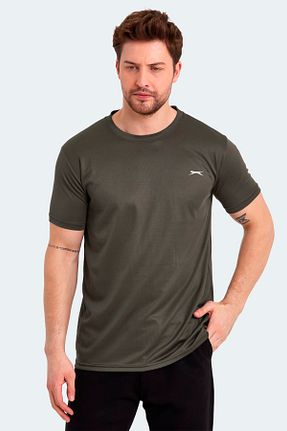 تیشرت خاکی مردانه رگولار Slazenger - کد 683607662