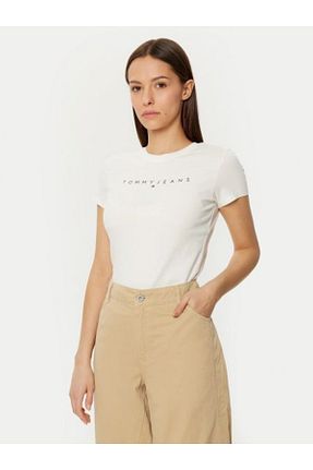 تیشرت سفید زنانه رگولار Tommy Hilfiger - کد 885354814