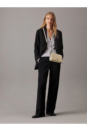 کیف دوشی بژ زنانه چرم مصنوعی Calvin Klein - کد 887093612