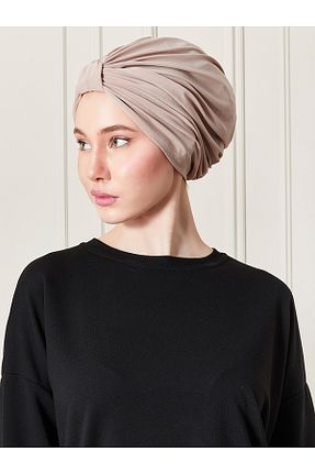 روسری بژ پلی استر ada sanatsal - کد 864356741