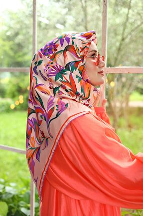 روسری صورتی İpek Tivil Silk Home - کد 849890738