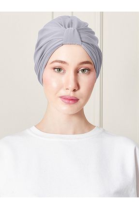 روسری طوسی پلی استر ada sanatsal - کد 864364172