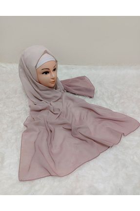 شال صورتی زنانه شیفون amirat - کد 887148592