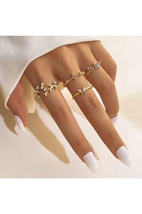 انگشتر جواهر رنگی زنانه زیرکن Le Manolia Accessories - کد 887163100