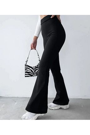 ساق شلواری مشکی زنانه بافتنی efya butik - کد 887181078