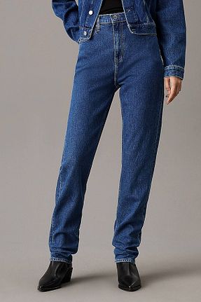 شلوار جین سرمه ای زنانه پاچه لوله تفنگی Calvin Klein - کد 887310827