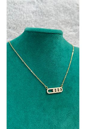 گردنبند استیل ( فولاد ) زرد زنانه استیل (فولاد) BMA TAKI - کد 887228966