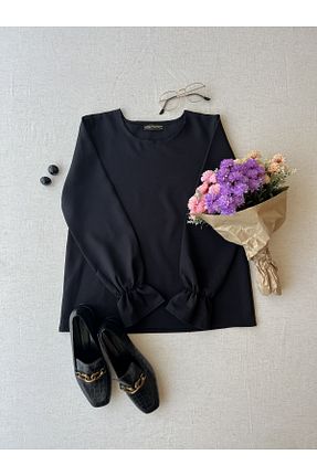 بلوز مشکی زنانه ساده KÜÇÜĞÜM BUTİK - کد 773599160
