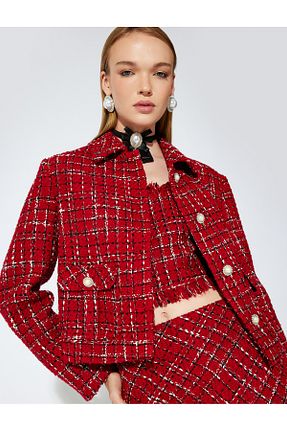 کت قرمز زنانه رگولار Koton - کد 874115051