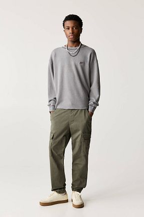 شلوار خاکی مردانه پنبه ای Pull & Bear - کد 886437757