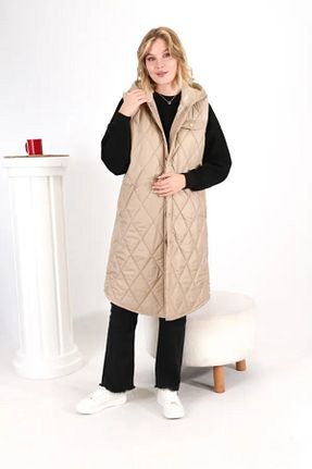 جلیقه حجاب بژ زنانه رگولار Modabenna - کد 864707870