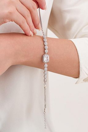 دستبند نقره زنانه 925 عیار Tmt Silver - کد 887357438