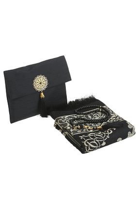 سجاده مشکی پنبه ای ENSARHAC-UMRE MALZEMELERİ - کد 887354746