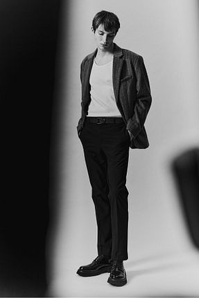 شلوار مشکی مردانه پنبه ای H&M - کد 877378791