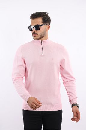 پلیور صورتی مردانه ساده rugatchi - کد 887304017