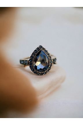 انگشتر جواهر طوسی زنانه زیرکن FAYRA ACCESSORIES - کد 855620639