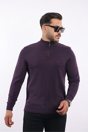 پلیور بنفش مردانه ساده rugatchi - کد 887304040