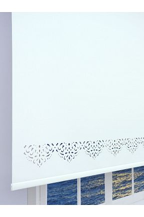 پرده کشوئی سفید کلاسیک Stor ESDEH - کد 355250394