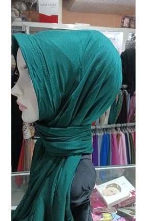 شال سبز زنانه ویسکون BELİNDA - کد 887360769