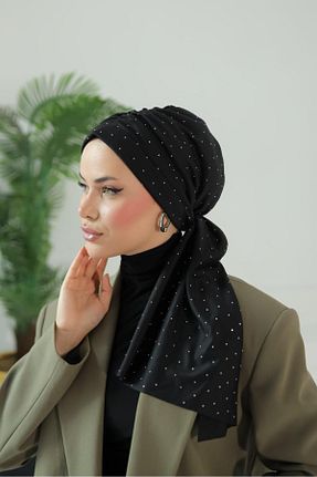 روسری مشکی پلی استر OykumBone - کد 887461184