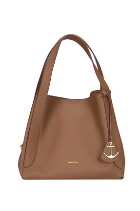 کیف دوشی قهوه ای زنانه چرم مصنوعی Nautica - کد 841503540