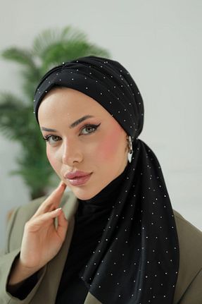روسری مشکی پلی استر OykumBone - کد 887461184