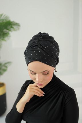 کلاه شنای حجاب مشکی زنانه OykumBone - کد 887364921