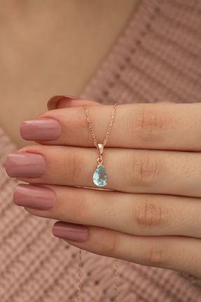 گردنبند نقره صورتی زنانه 925 عیار NEREZE - کد 91801429