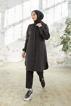 تونیک حجاب قهوه ای زنانه ویسکون hakimoda - کد 466567126