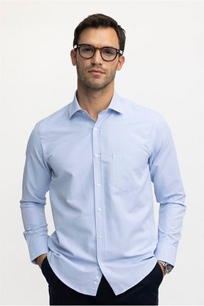 پیراهن آبی مردانه رگولار Tudors - کد 712844814
