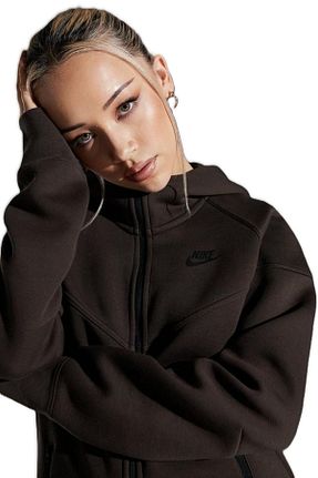 سوئیشرت اسپرت قهوه ای زنانه Fitted Nike - کد 887324033