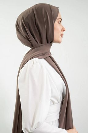 شال قهوه ای زنانه پلی استر Mec Fashion - کد 892363502