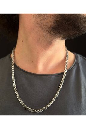 گردنبند استیل ( فولاد ) مردانه استیل ضد زنگ SEVGİLİ TAKI - کد 781809518