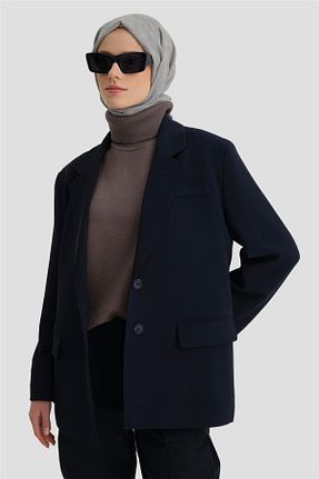 کت سرمه ای زنانه رگولار Armine - کد 887497262