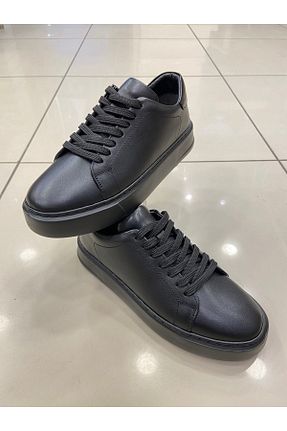 کفش کژوال مشکی مردانه چرم خالص Sembol - کد 887449631