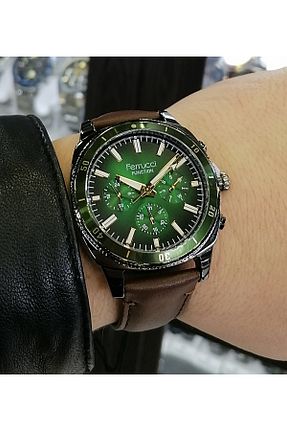 ساعت مچی سبز مردانه 43 میلی متر Ferrucci - کد 887464957