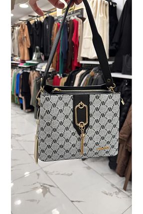 کیف دوشی طوسی زنانه چرم مصنوعی Armine - کد 889684406
