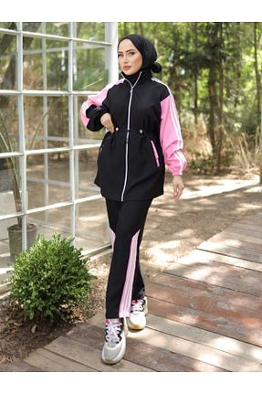 ست گرمکن حجاب مشکی زنانه رگولار MİMİ Luxury Wear - کد 846164496
