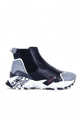 بوت / نیم بوت طوسی زنانه چرم خالص Bueno Shoes - کد 72370474