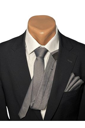 کراوات طوسی مردانه پلی استر HARES - کد 799822463
