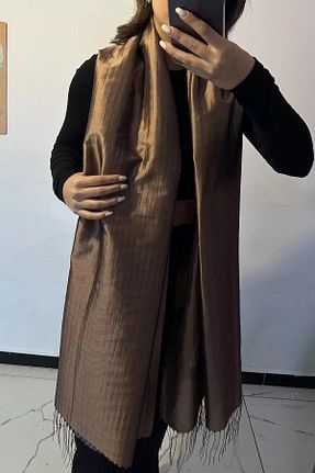 شال سرمه ای زنانه CAŞ DEKORASYON - کد 887489375