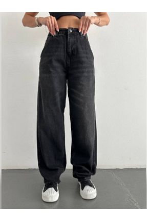 شلوار جین مشکی زنانه پاچه گشاد DK 49 JEANS - کد 887496273