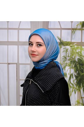 شال فیروزه ای زنانه ویسکون ZENİPEK - کد 887556114
