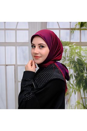 شال زرشکی زنانه ویسکون ZENİPEK - کد 887557287
