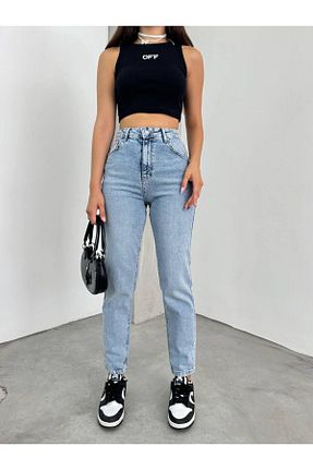 شلوار جین آبی زنانه پاچه ساده DK 49 JEANS - کد 887498133
