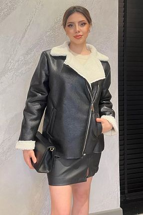 کاپشن مشکی زنانه رگولار GÜLSELİ - کد 887501012
