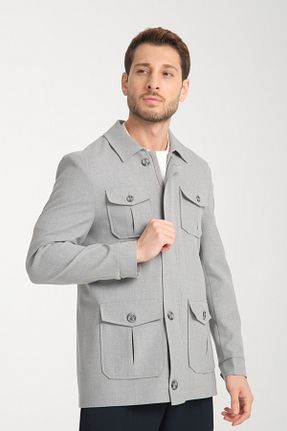 ترنچکت سایز بزرگ سرمه ای مردانه پلی استر Frappoli - کد 886742849