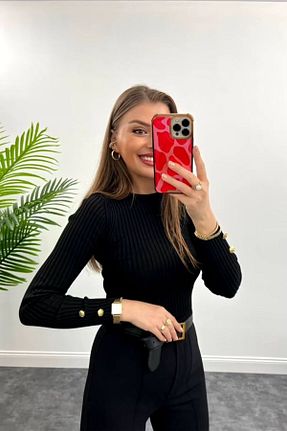 بلوز مشکی زنانه ساده MASALBABY - کد 887508344